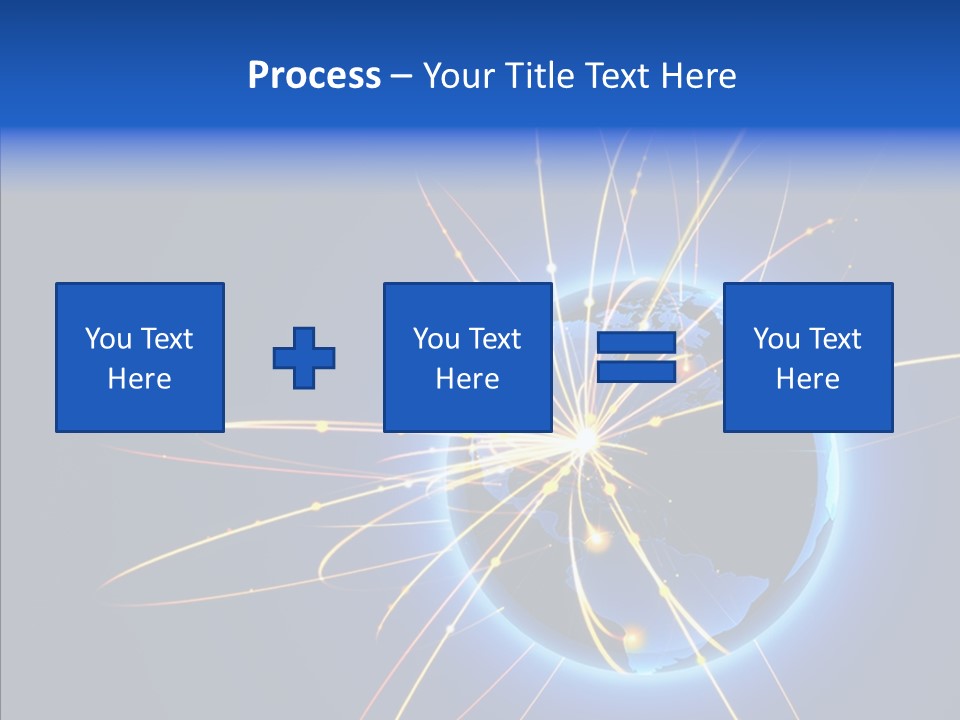 Internet Gloss Map PowerPoint Template