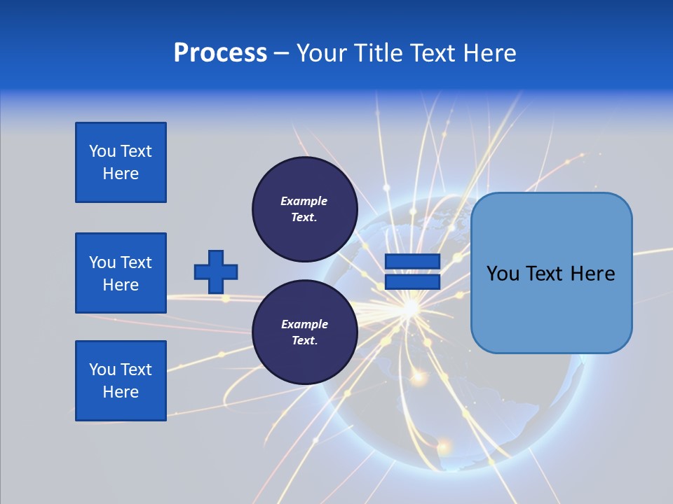 Internet Gloss Map PowerPoint Template