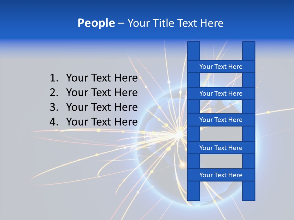 Internet Gloss Map PowerPoint Template