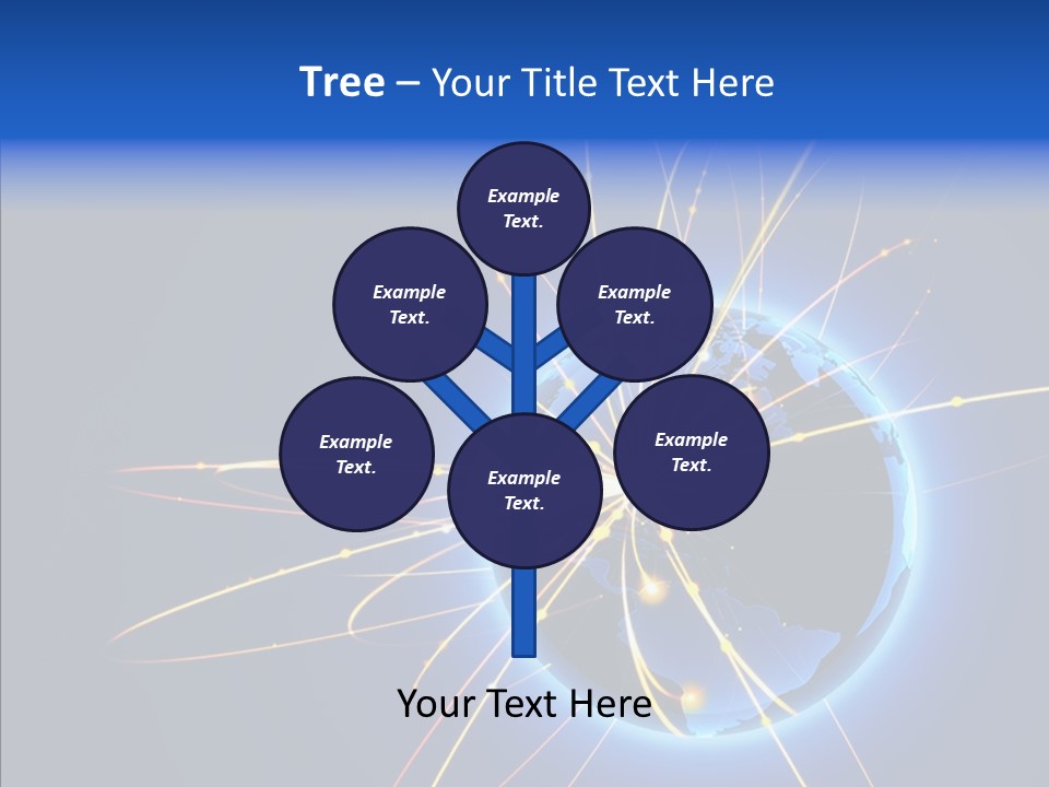 Internet Gloss Map PowerPoint Template