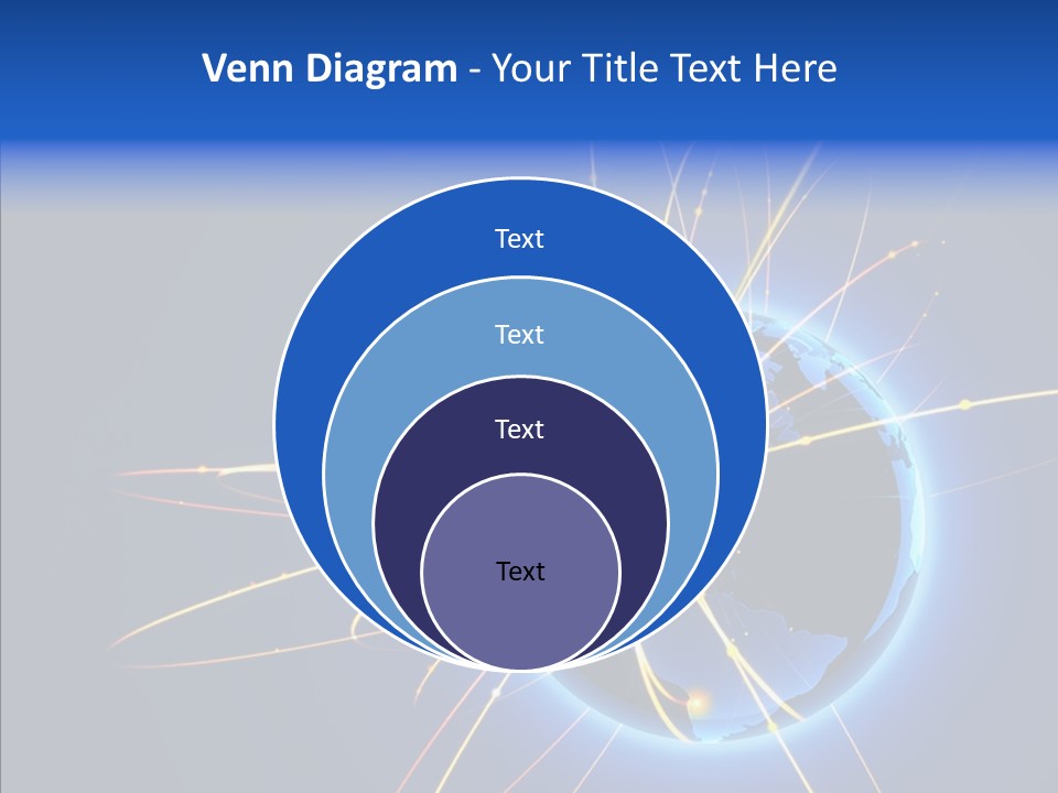 Internet Gloss Map PowerPoint Template