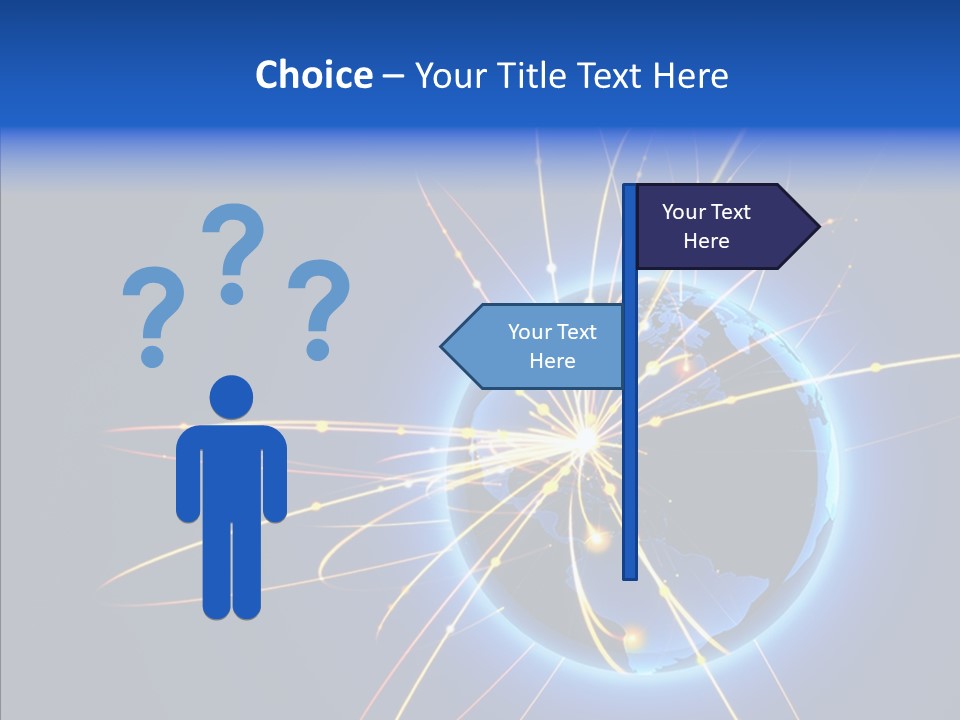 Internet Gloss Map PowerPoint Template