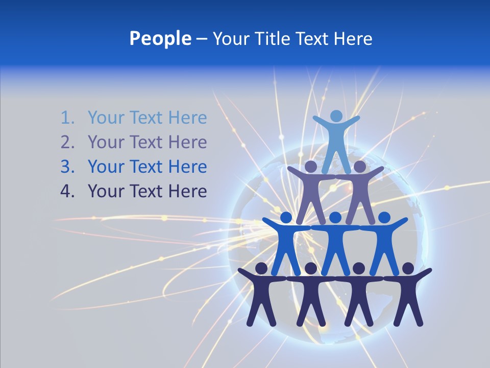 Internet Gloss Map PowerPoint Template