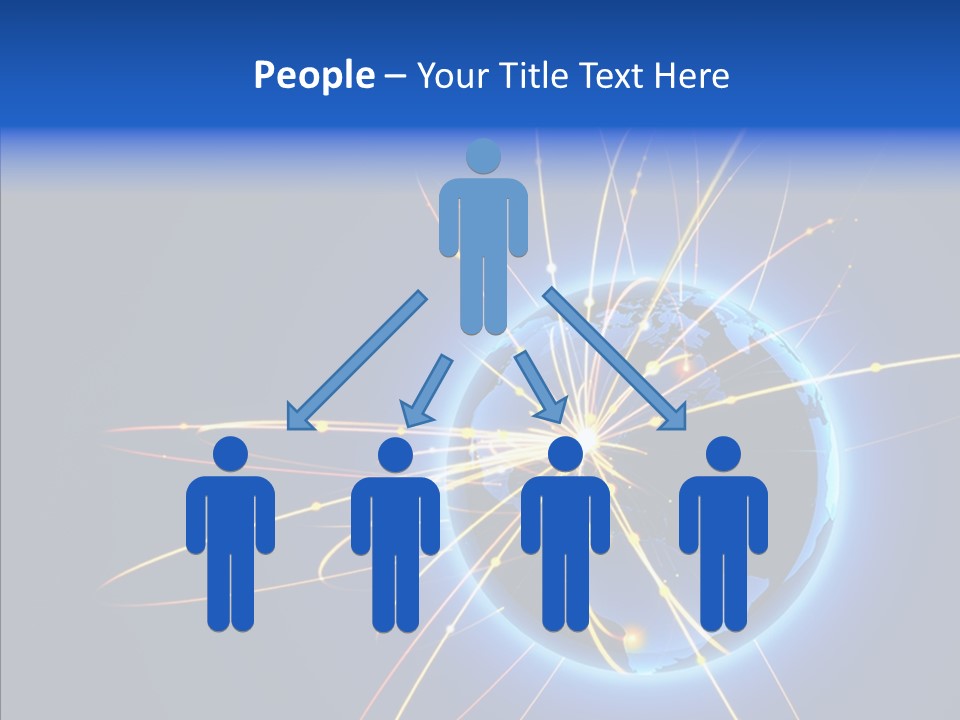 Internet Gloss Map PowerPoint Template