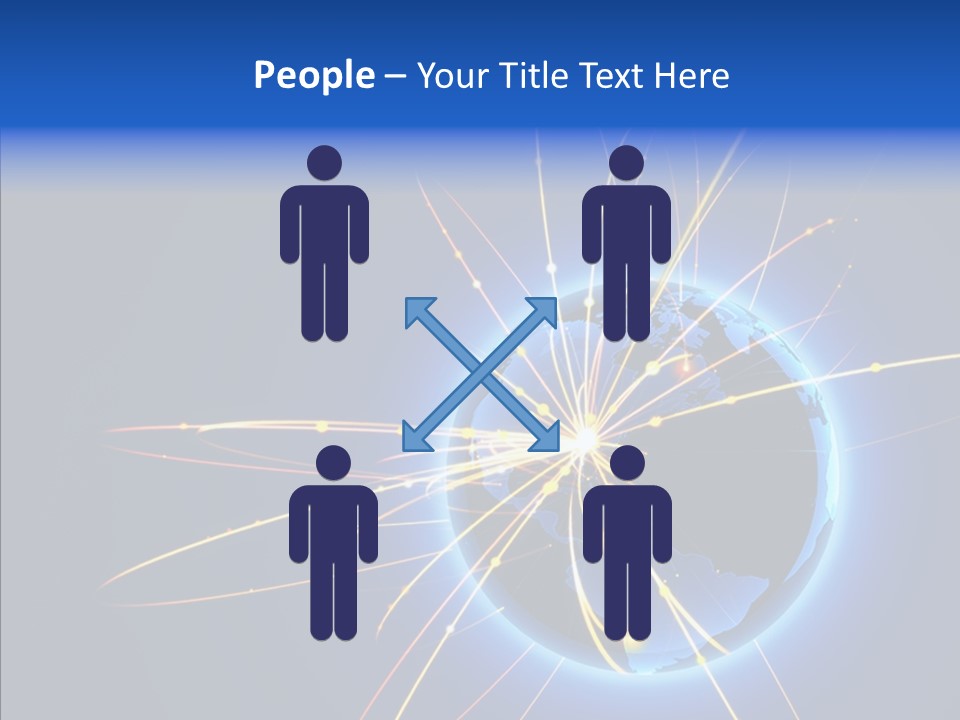 Internet Gloss Map PowerPoint Template