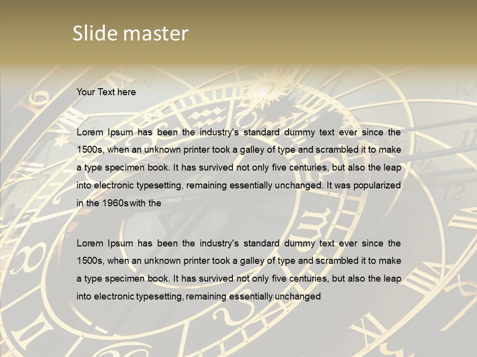 Prague Astrology Dial PowerPoint Template