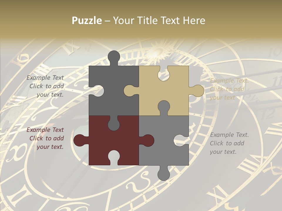 Prague Astrology Dial PowerPoint Template