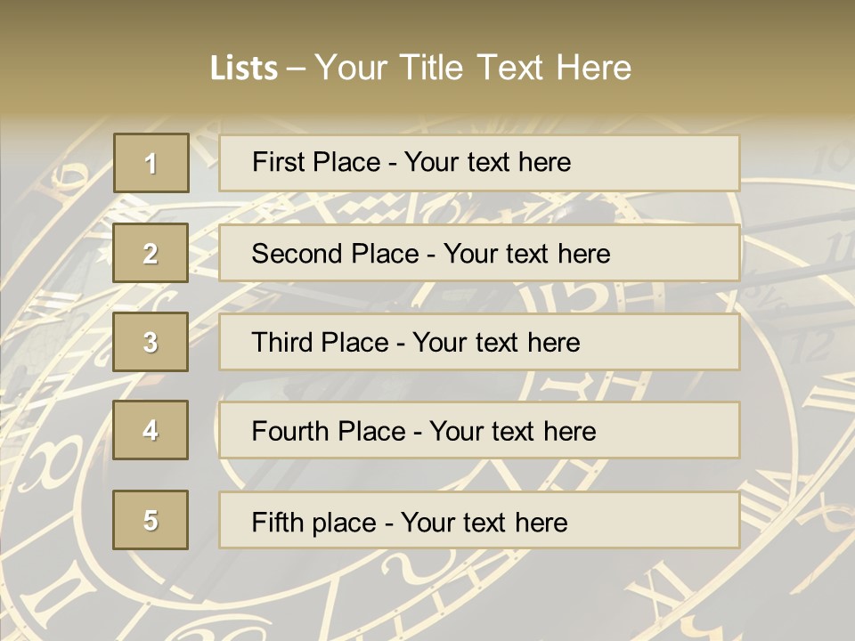 Prague Astrology Dial PowerPoint Template