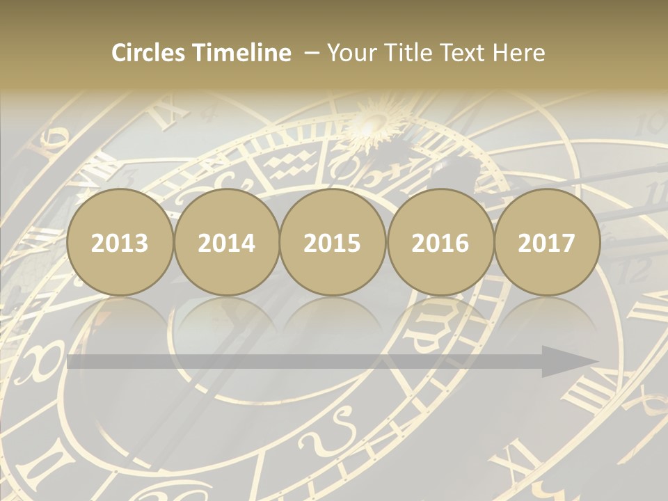Prague Astrology Dial PowerPoint Template