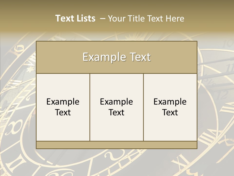 Prague Astrology Dial PowerPoint Template