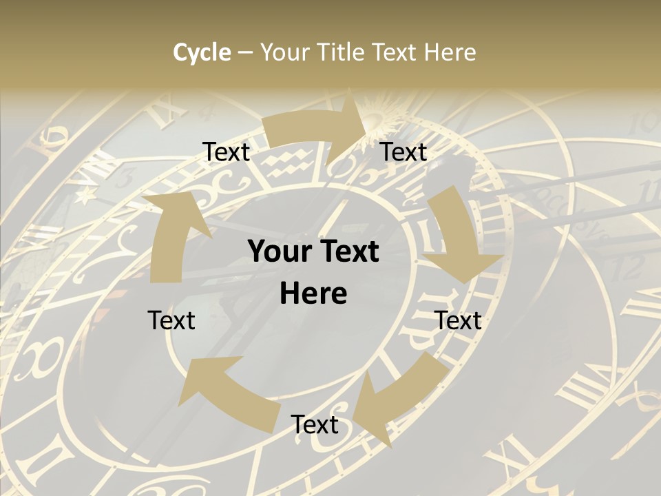 Prague Astrology Dial PowerPoint Template