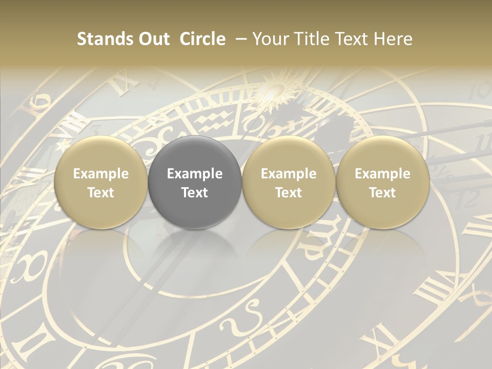 Prague Astrology Dial PowerPoint Template
