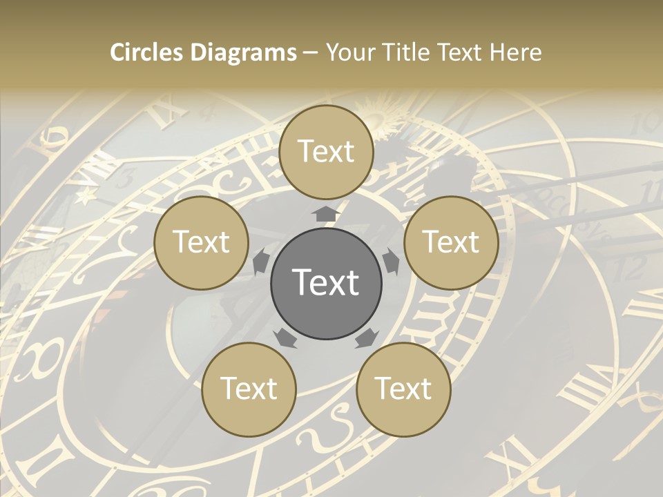 Prague Astrology Dial PowerPoint Template