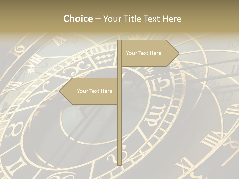 Prague Astrology Dial PowerPoint Template