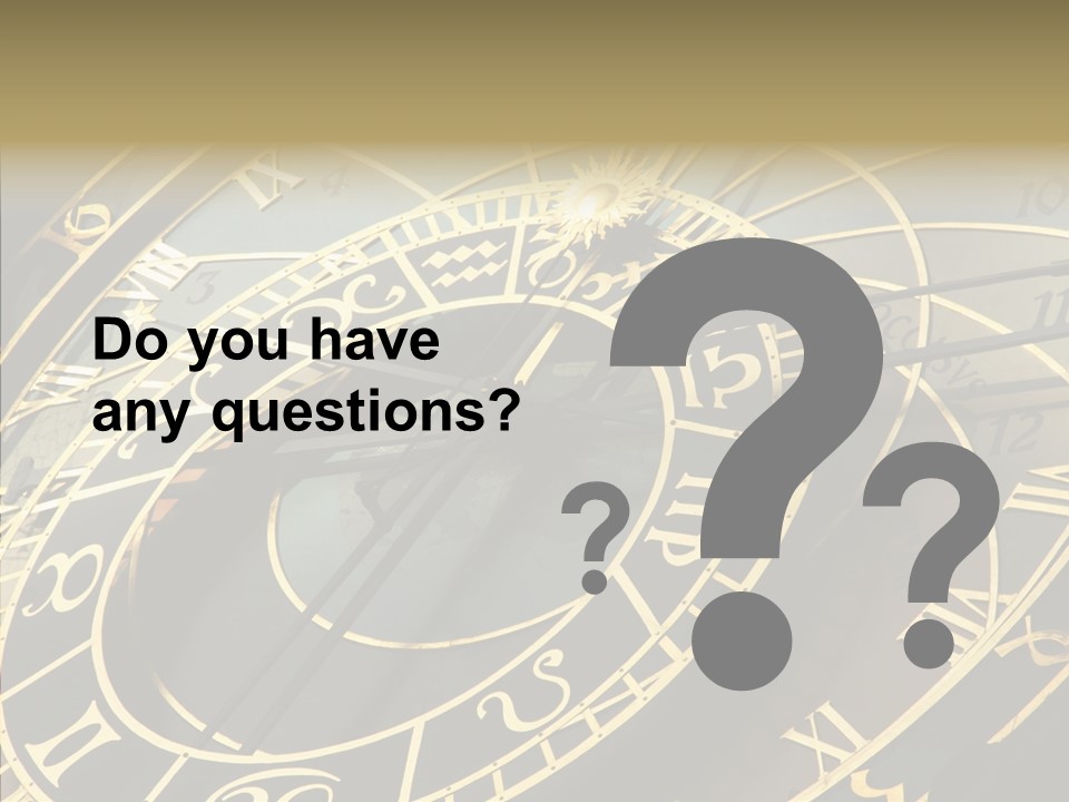 Prague Astrology Dial PowerPoint Template