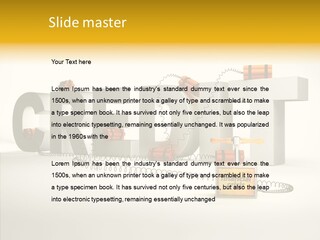 Destruction Bank Black PowerPoint Template