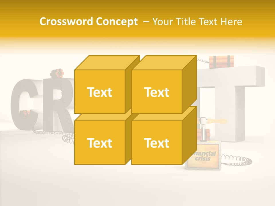 Destruction Bank Black PowerPoint Template