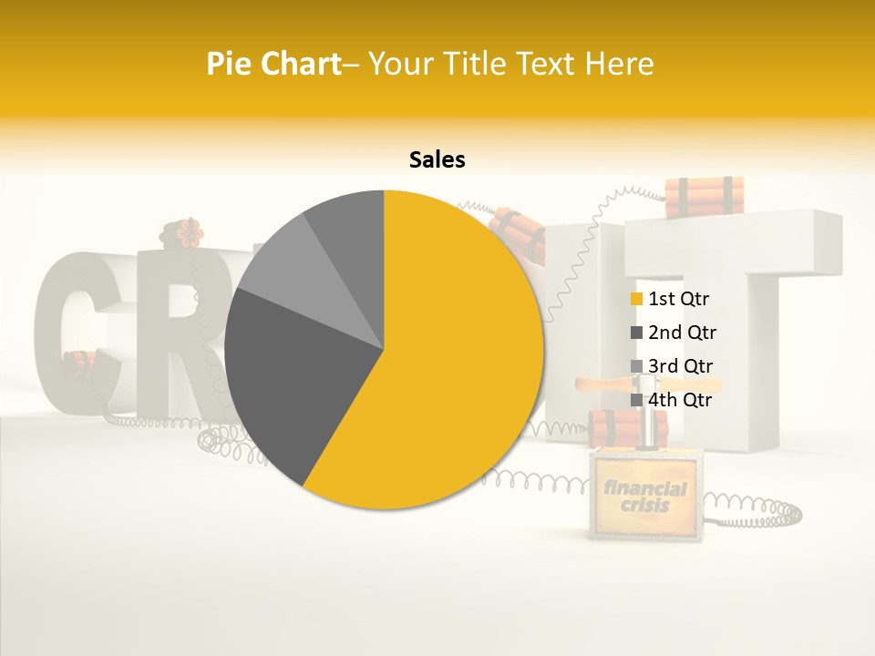 Destruction Bank Black PowerPoint Template