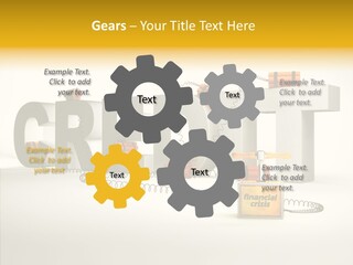Destruction Bank Black PowerPoint Template