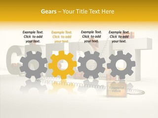 Destruction Bank Black PowerPoint Template