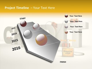 Destruction Bank Black PowerPoint Template