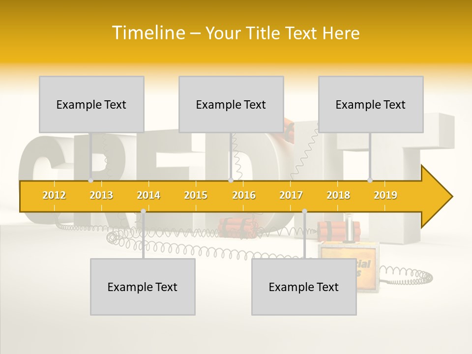 Destruction Bank Black PowerPoint Template