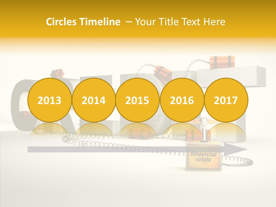 Destruction Bank Black PowerPoint Template