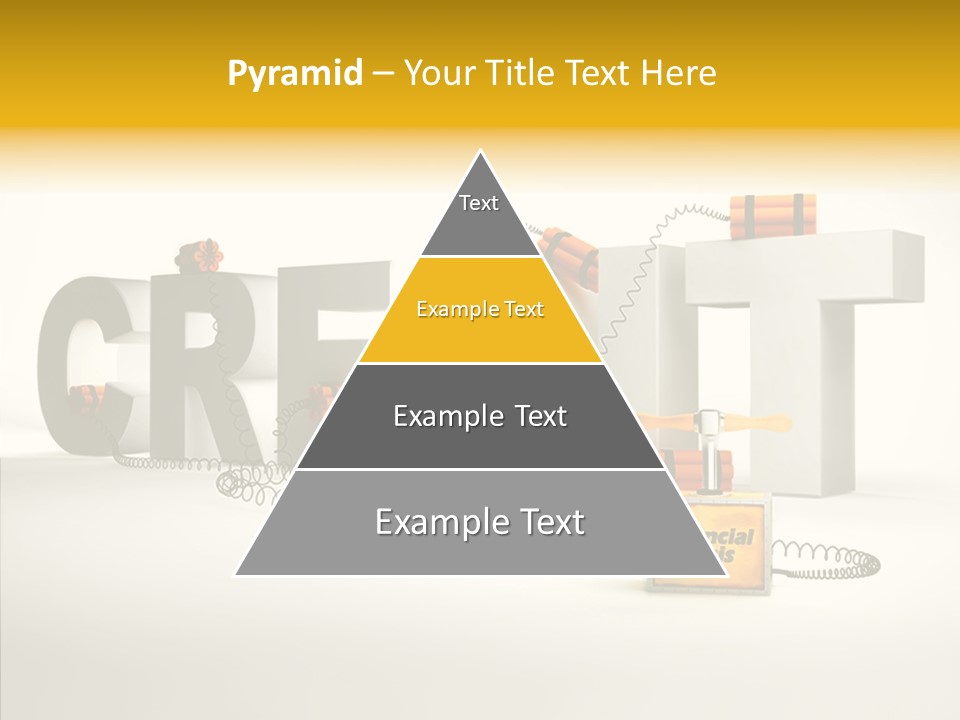 Destruction Bank Black PowerPoint Template
