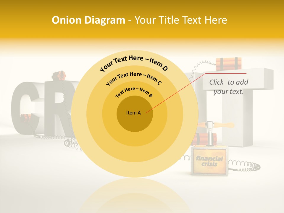 Destruction Bank Black PowerPoint Template