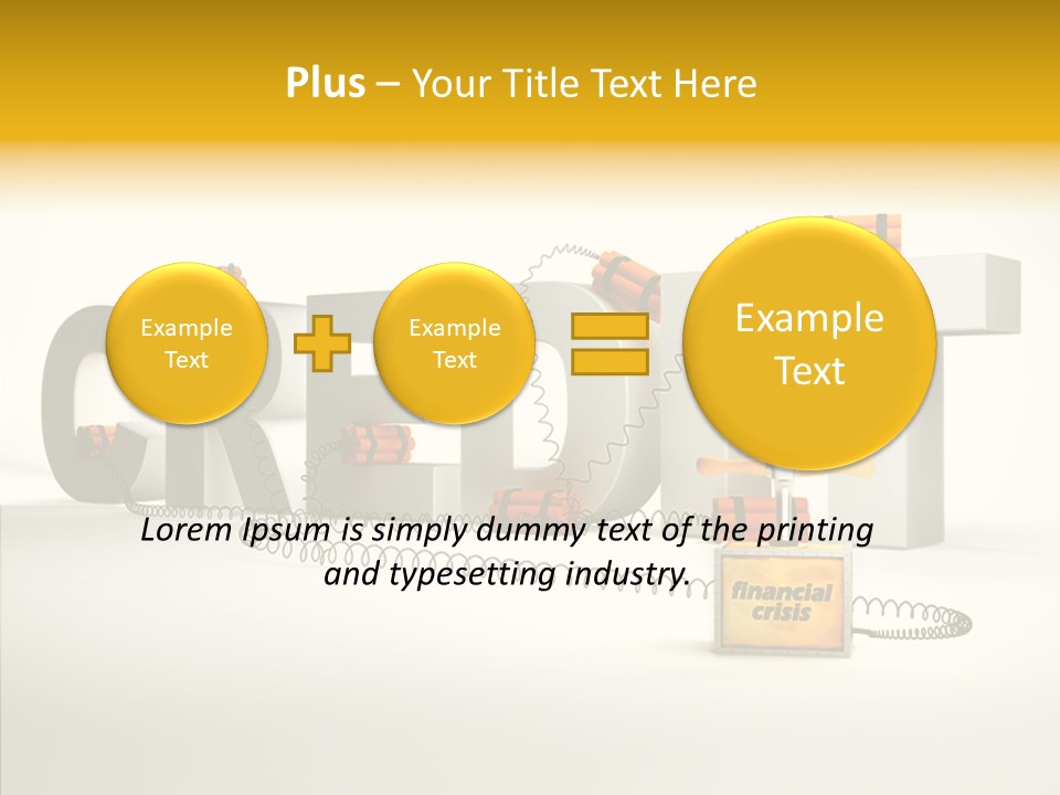 Destruction Bank Black PowerPoint Template