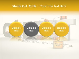 Destruction Bank Black PowerPoint Template