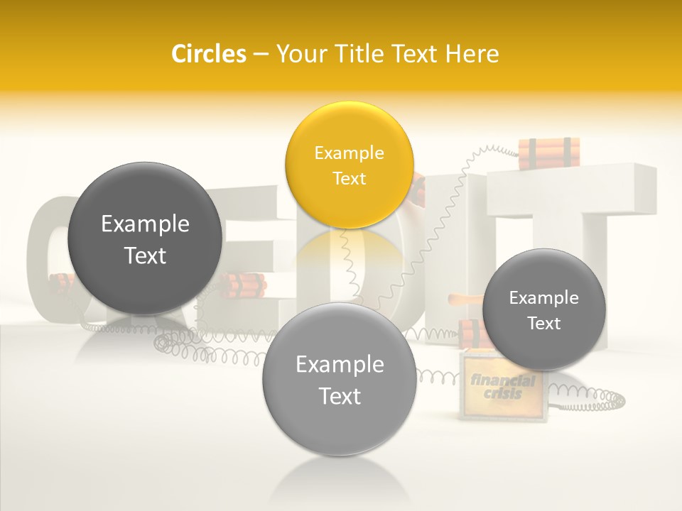 Destruction Bank Black PowerPoint Template