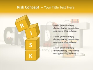 Destruction Bank Black PowerPoint Template