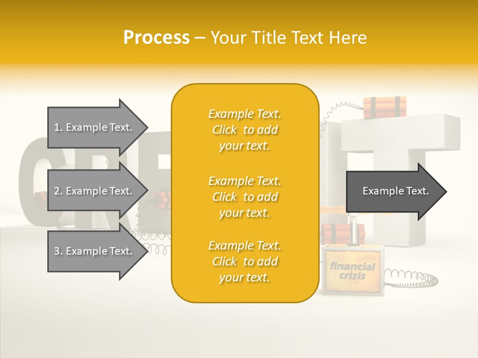 Destruction Bank Black PowerPoint Template
