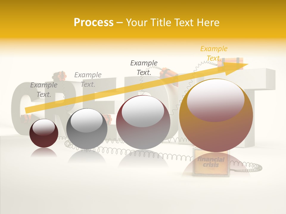 Destruction Bank Black PowerPoint Template