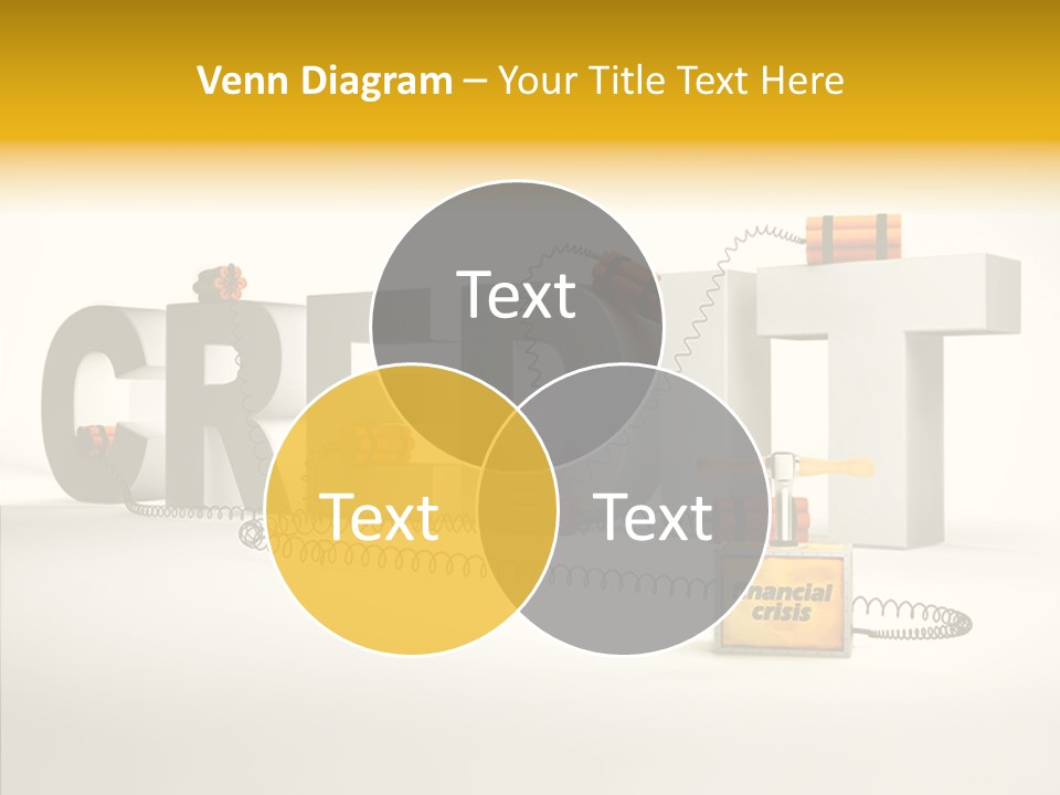 Destruction Bank Black PowerPoint Template