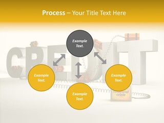 Destruction Bank Black PowerPoint Template