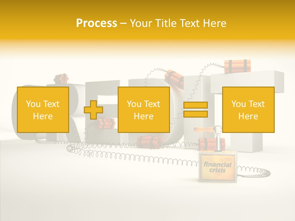 Destruction Bank Black PowerPoint Template