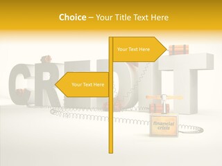 Destruction Bank Black PowerPoint Template