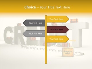 Destruction Bank Black PowerPoint Template
