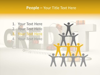 Destruction Bank Black PowerPoint Template