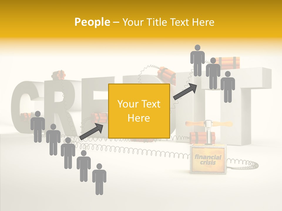 Destruction Bank Black PowerPoint Template