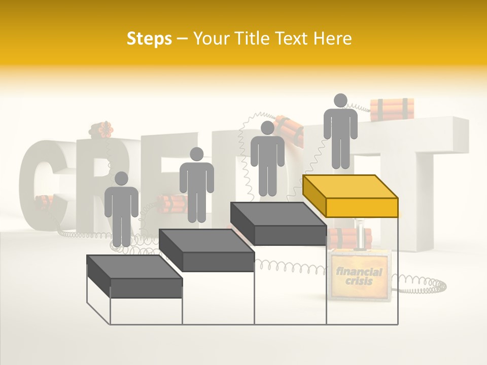 Destruction Bank Black PowerPoint Template