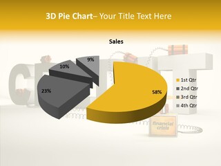 Destruction Bank Black PowerPoint Template