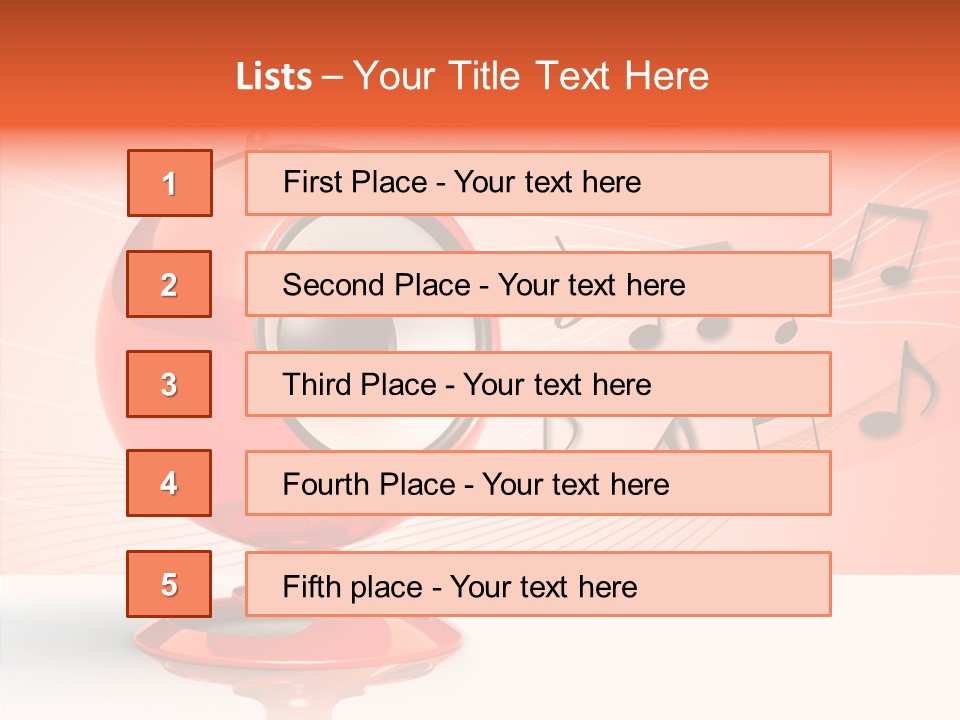 Ball Audio Bass PowerPoint Template