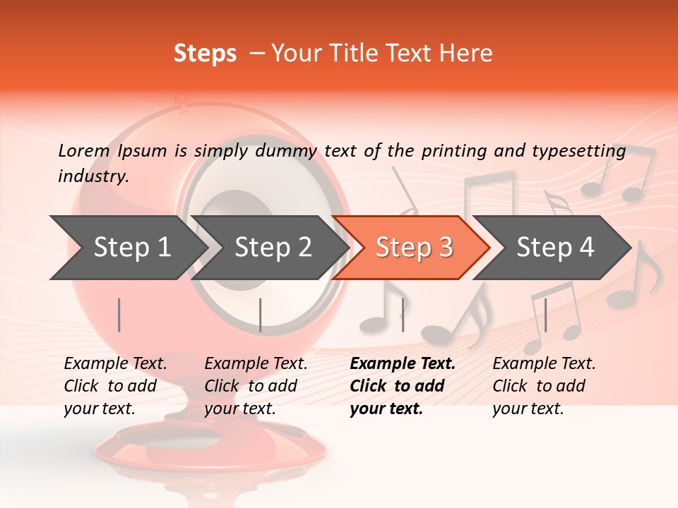 Ball Audio Bass PowerPoint Template