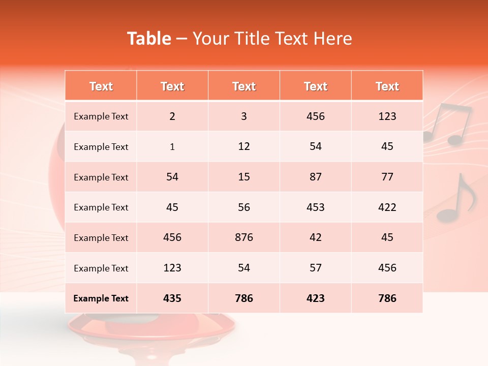 Ball Audio Bass PowerPoint Template