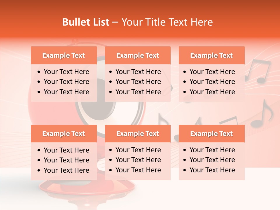 Ball Audio Bass PowerPoint Template