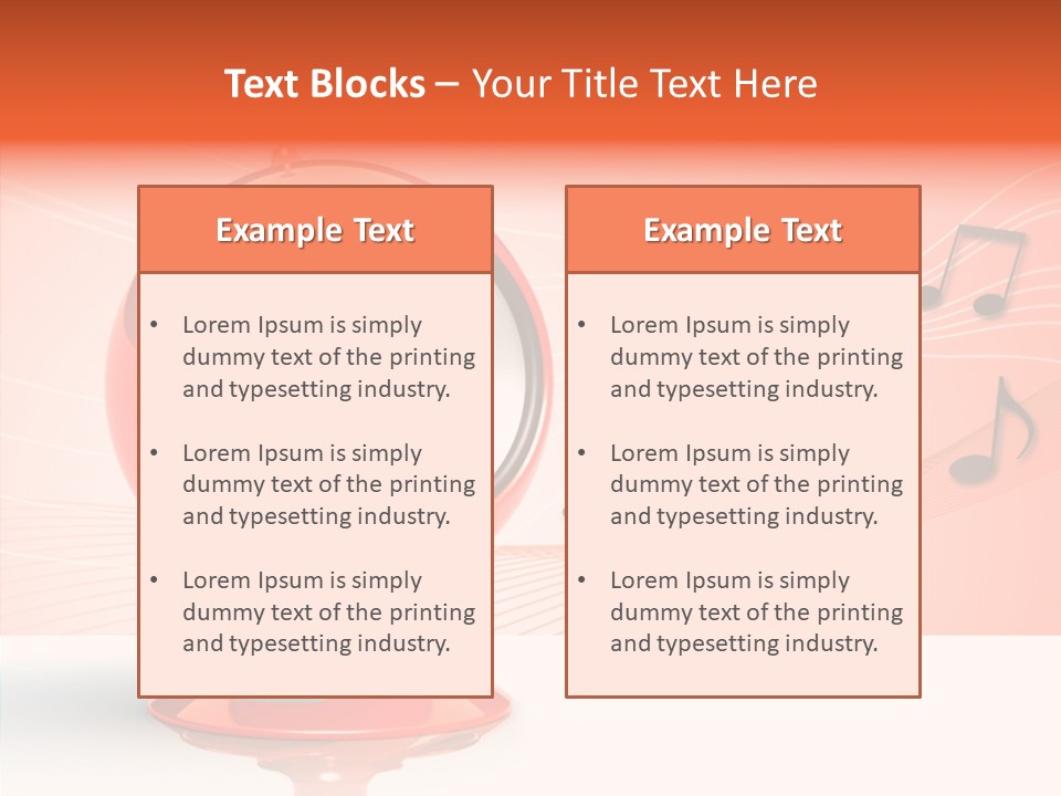 Ball Audio Bass PowerPoint Template