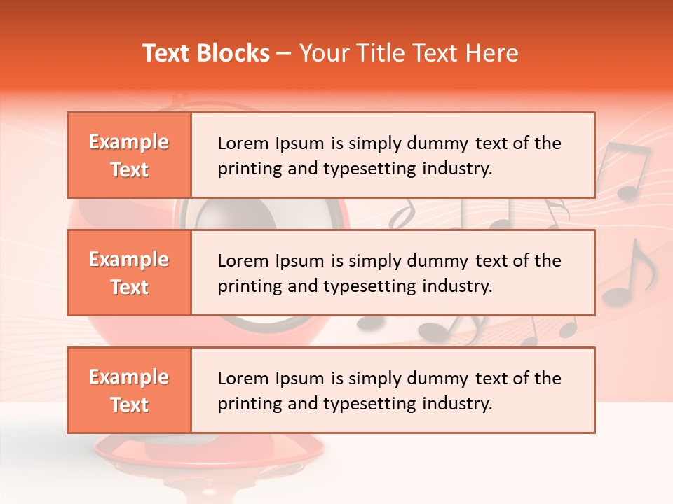 Ball Audio Bass PowerPoint Template